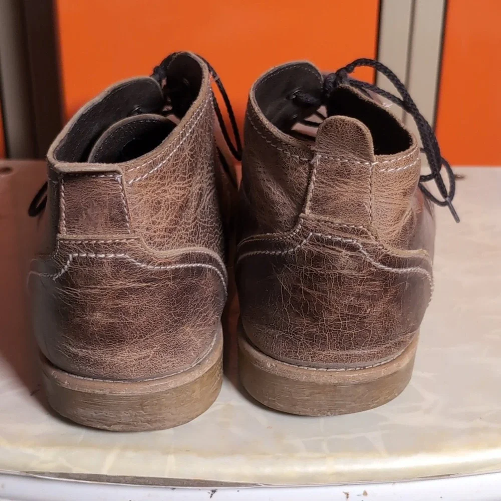 Bed Stu Draco Men's Brown Leather Chukka Boots Size 11 Lace Up Round Toe